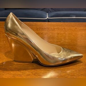 Kate Spade Gold Wedge Heel Size 7.5